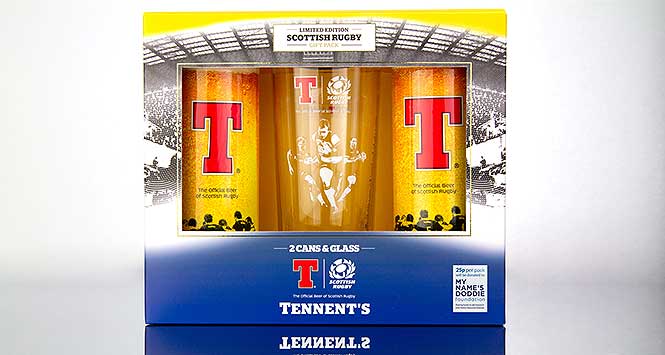 Tennent's Scottish Rugby gift pack