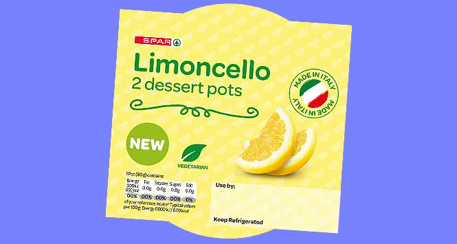 Spar brand Limoncello dessert pot