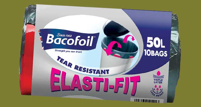 Bacofoil Elasti-Fit bin liners