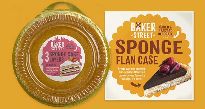 Baker Street flan case and sponge layers