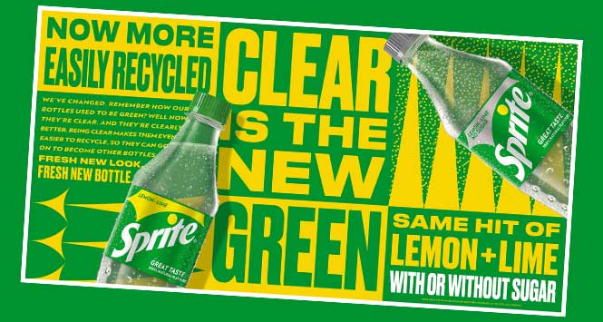 Clear is the new green ad