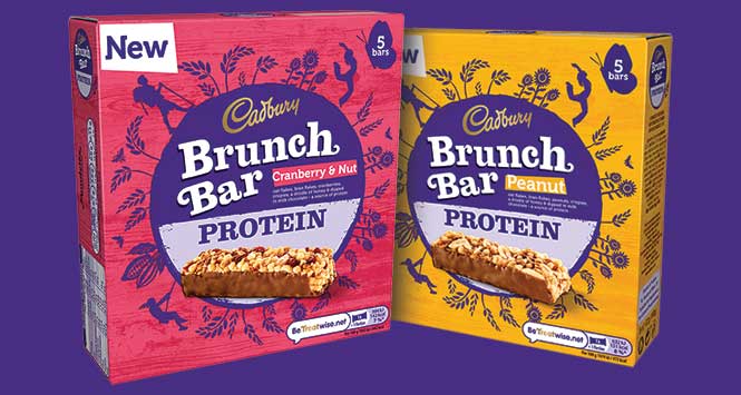 Cadbury Brunch bars with protein