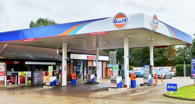 Gulf petrol station