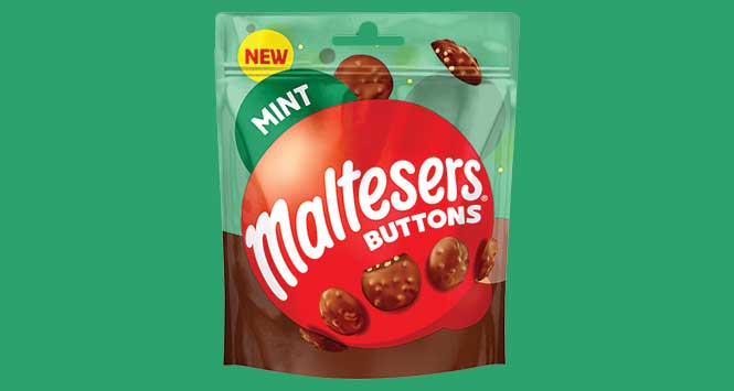 Mint Maltesers Button