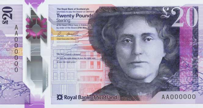 Royal Bank of Scotland £20 note