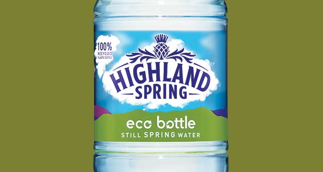 Highland Spring bottled water