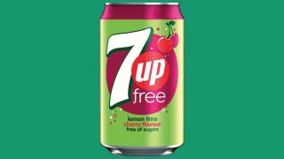 7UP Free cherry can