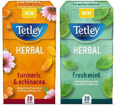 Tetley herbal teas