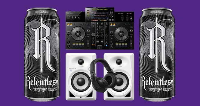 Relentless cans and Pioneer equipment