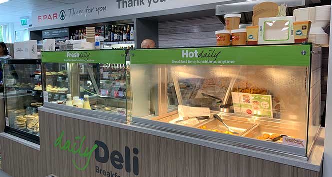 Hot food counter