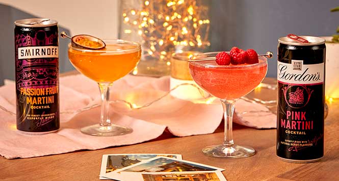 Gordon’s Pink Martini and Smirnoff Passion Fruit Martini