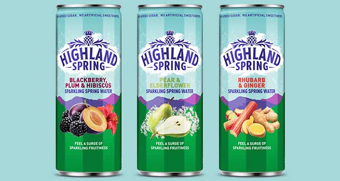 Highland Spring sparkling water range