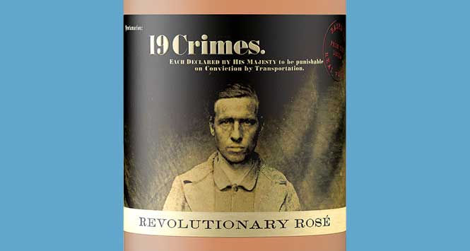 19 Crimes rosé wine