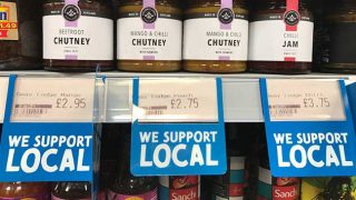'We support local' price tags