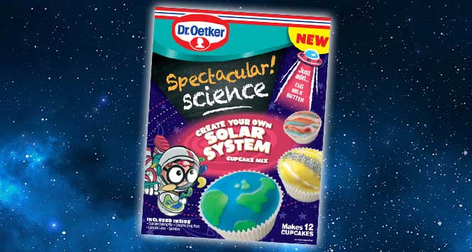 Dr. Oetker solar system cupcake kit