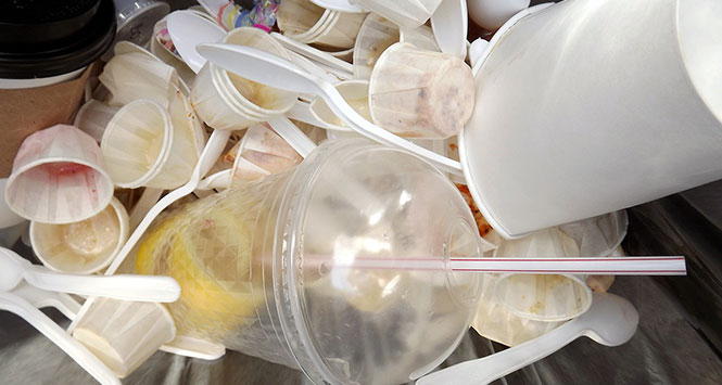 empty food and drink containers