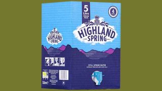 Highland Spring five litre hydration pack