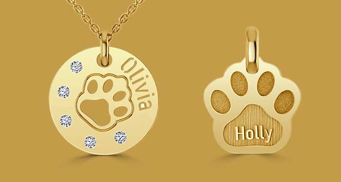 Matching necklace and dog tag
