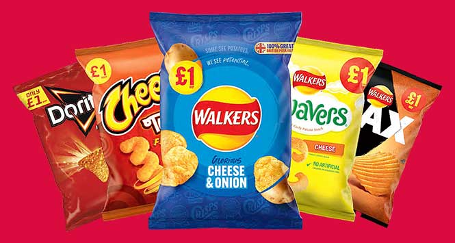 Walkers £1 PMP range