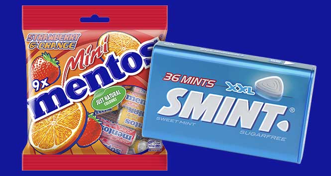 Mentos and Smint