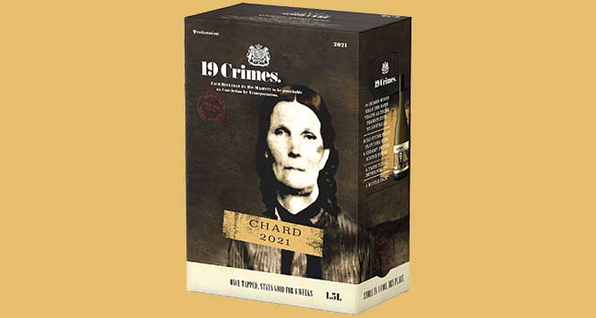 19 Crimes Chardonnay in a box