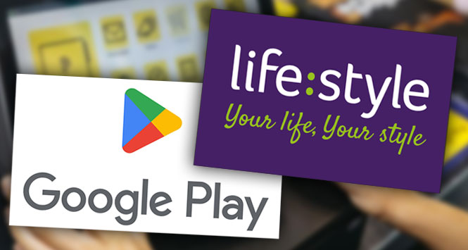 Google Play and life:style logos