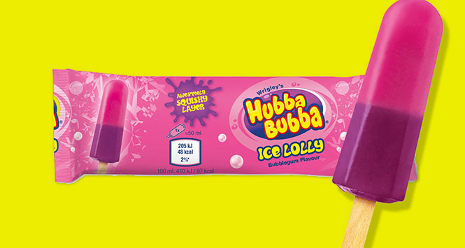 Hubba Bubba ice lolly