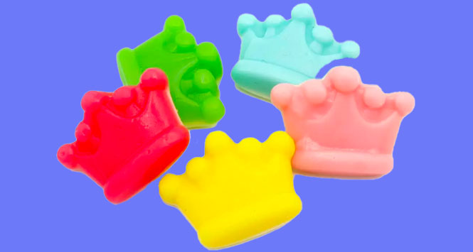 Crown-shaped sweets