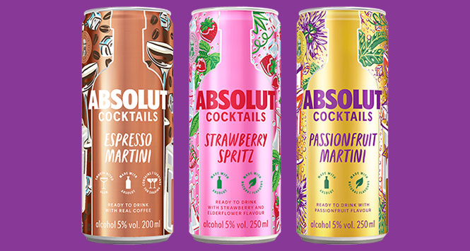 Absolute Cocktails range