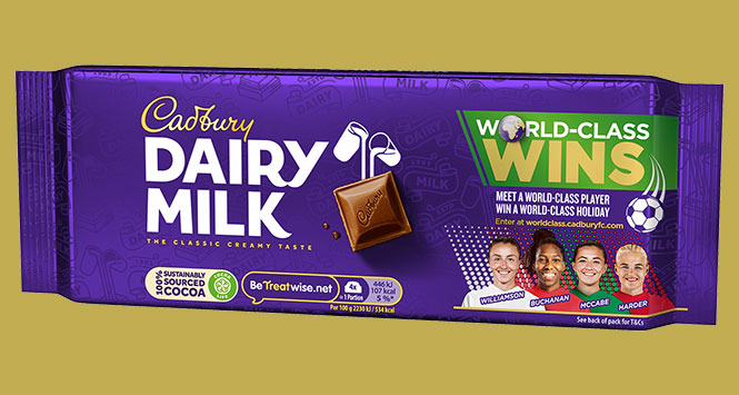 Cadbury Dairy Milk 'World Class Wins' bar