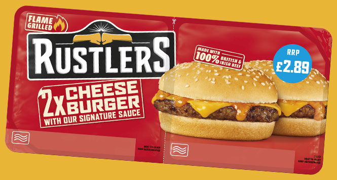 Rustlers price-marked pack