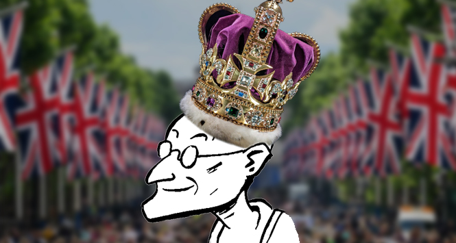 UTC wearing the coronation crown