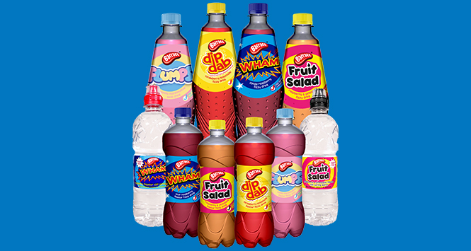 Barratt-themed soft drinks