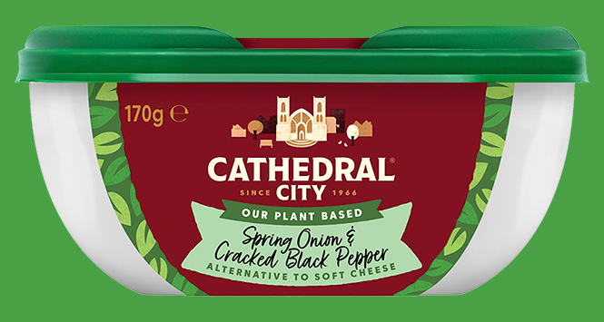 Cathedral City Spring Onion and Cracked Black Pepper Alternative to Soft Cheese