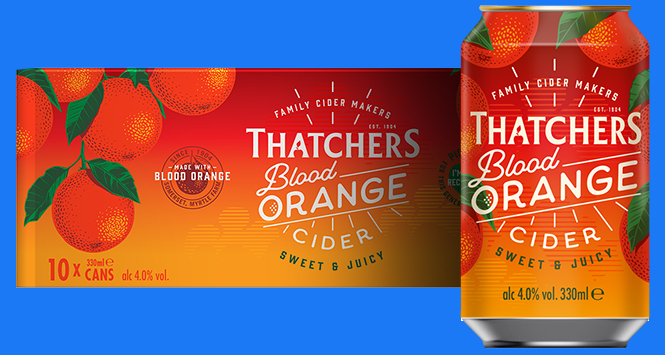 Thatchers Blood Orange 10x330ml can pack