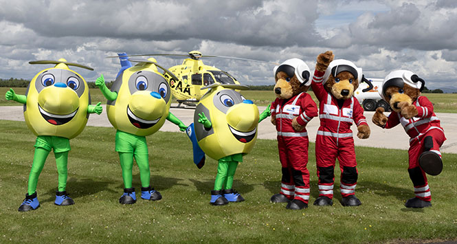 Scotland’s Charity Air Ambulance mascots