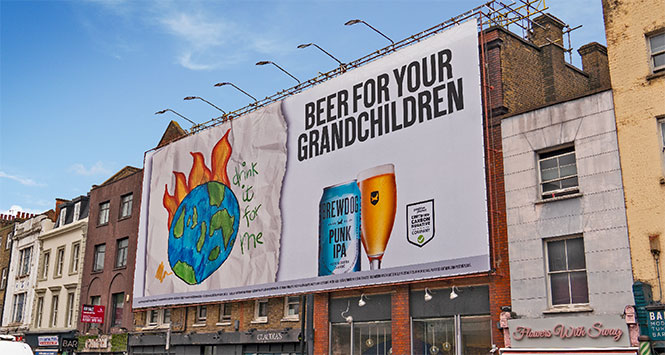 Brewdog's 'Beer for your grandchildren' billboard