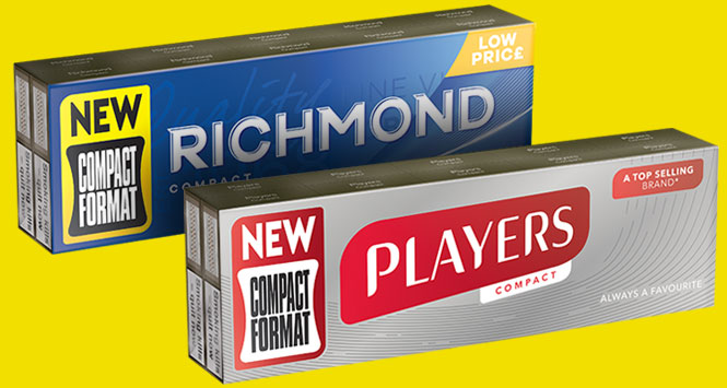 Richmond and Players compact cigarettes