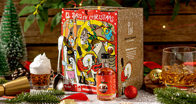 Pud Christmas Vodka Liqueur 12 Days of Christmas Gift Box