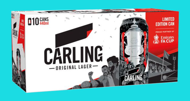 Carling FA Cup cans
