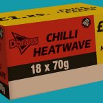 Case of Doritos Chilli Heatwave crisps