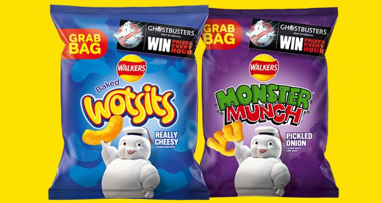 Ghostbusters-themed packs of Wotsits and Monster Munch